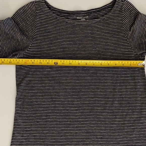 EILEEN FISHER Hemp Cotton Dress | Petite STRIPED Petite S - Picture 5 of 6